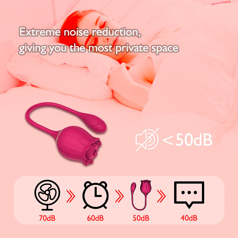 Rose Clit Vibrator Stimulátor s vibračným vajíčkom